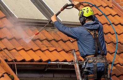 Démoussage et hydrofuge de toiture à la Bouille